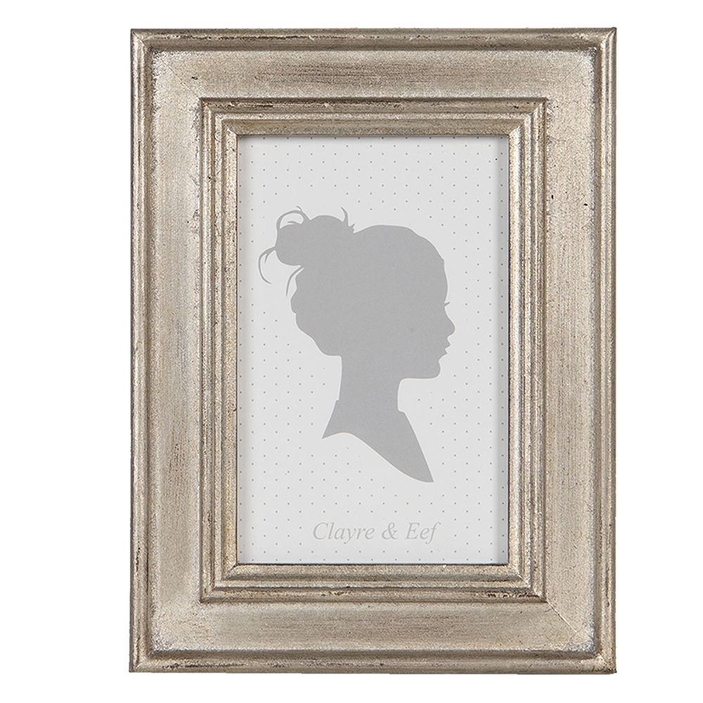 [2F0755] Picture Frame Silver colored 16x2x21 cm / 10x15 cm