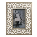 Cadre photo Blanc Beige 19x1x24 cm / 10x15 cm