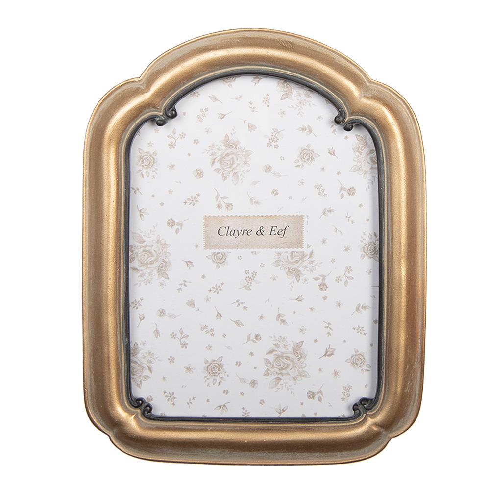 [2F1278] Picture Frame Gold colored Brown 16x2x21 cm / 13x18 cm