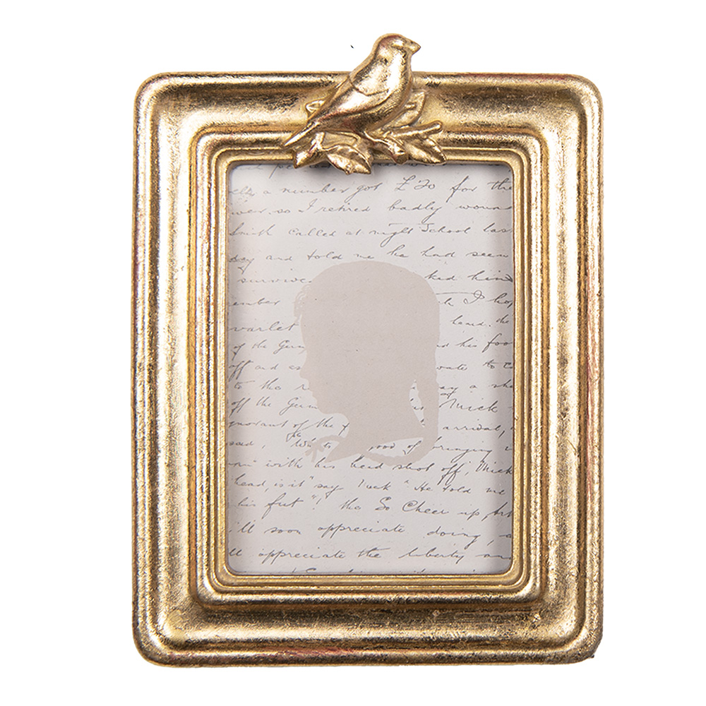 [2F1327] Picture Frame Gold colored 9x2x12 cm / 6x9 cm