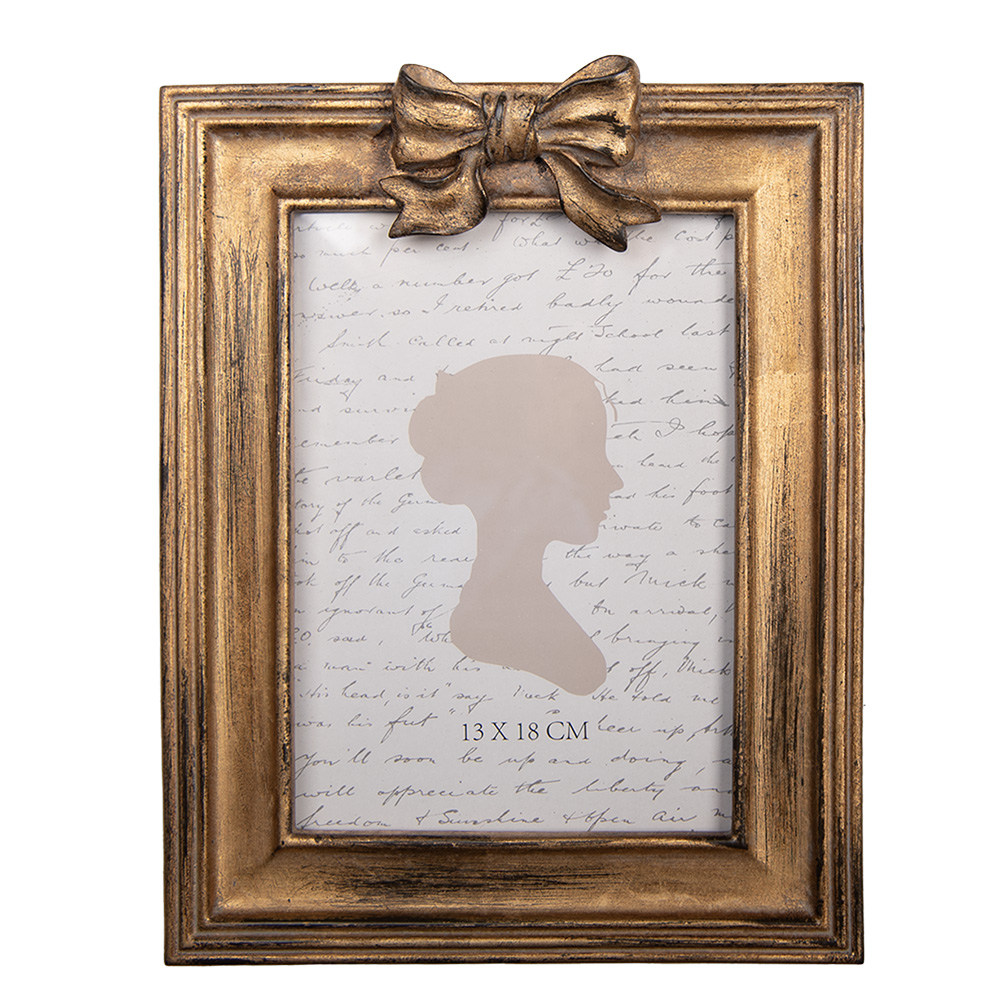 [2F1345] Picture Frame Gold colored 19x3x25 cm / 13x18 cm
