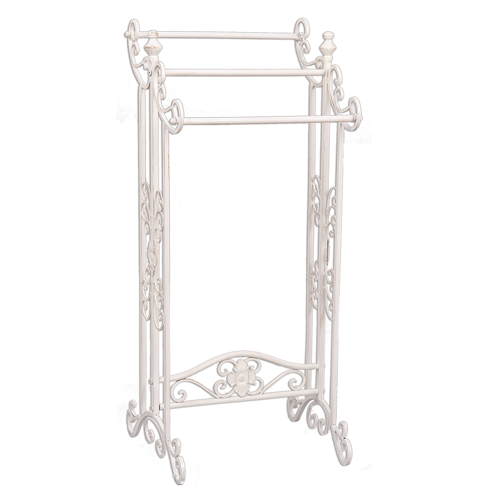 [4Y0224W] Porte-serviettes Blanc 40x37x91 cm