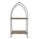 Storage Rack Brown 27x14x57 cm