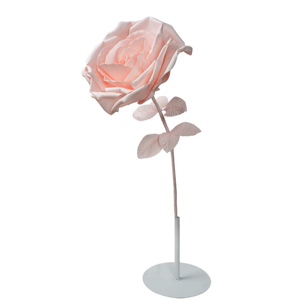 Decoratie roos Ø 33x100 cm