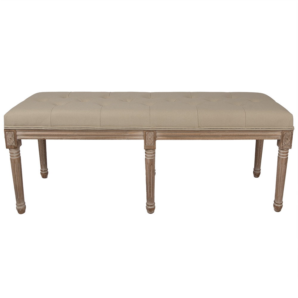 [50788] Divano Marrone Beige 122x41x49 cm