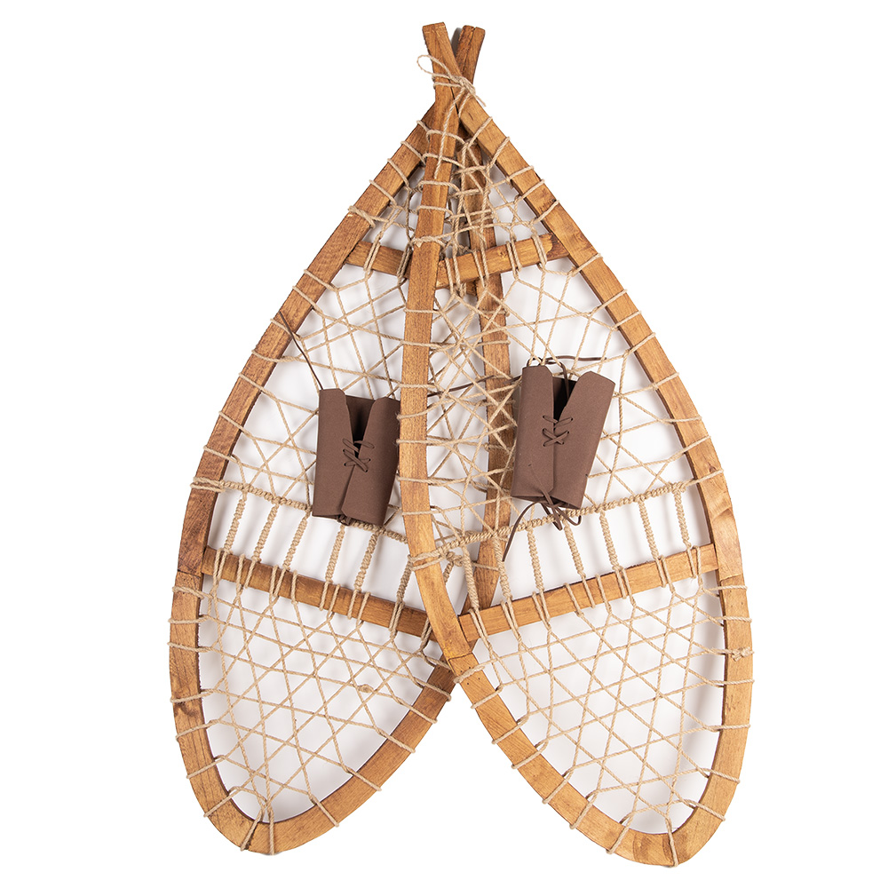 [50805] Decoration Snowshoes (2) Brown 106x39x8 cm