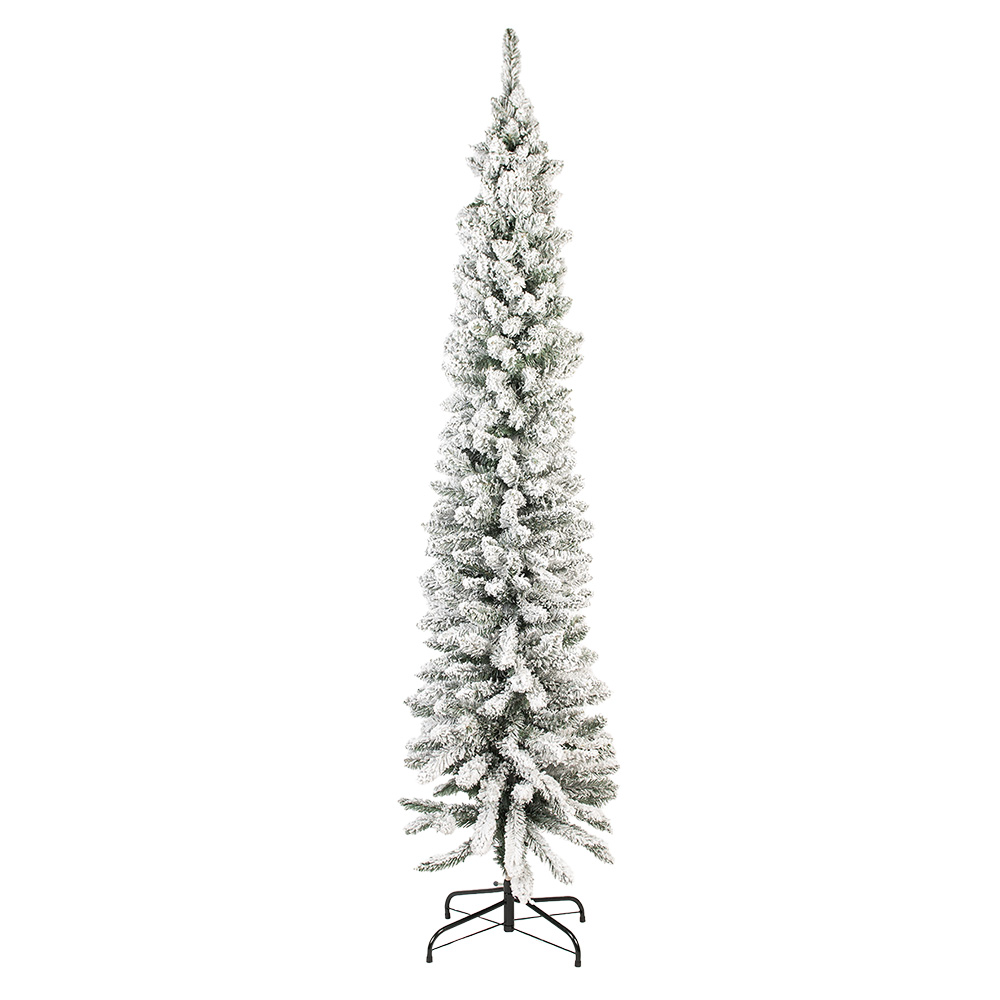 [50814] Arbre de Noël artificiel Blanc Vert 50x50x210 cm