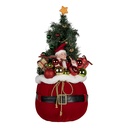 Decoration Christmas tree with LED Red Ø 30x70 cm / 3xAA