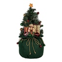 Decoration Christmas tree with LED Green Ø 30x68 cm / 3xAA