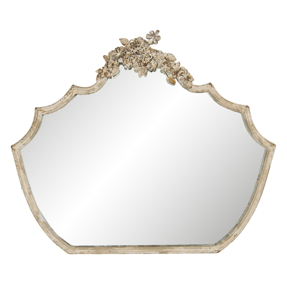 [52S235] Specchio da Parete beige 70x4x58 cm