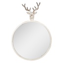 Wall Mirror White Brown 48x10x67 cm