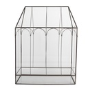 Serre de décoration Transparent Noir 35x15x46 cm