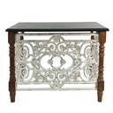 Sidetable Brown White 101x55x79 cm