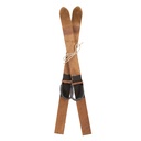 Decoration skis (set 2) Brown 5x3x60 cm