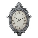 Wanduhr Silberfarbig Beige 56x6x76 cm / 1xAA