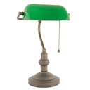 Desk Lamp Green, Brown Ø 27x40 cm E27/max 1x60W