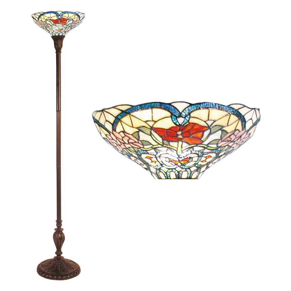 Vloerlamp Tiffany Ø 35x180 cm E27/max 1x60W
