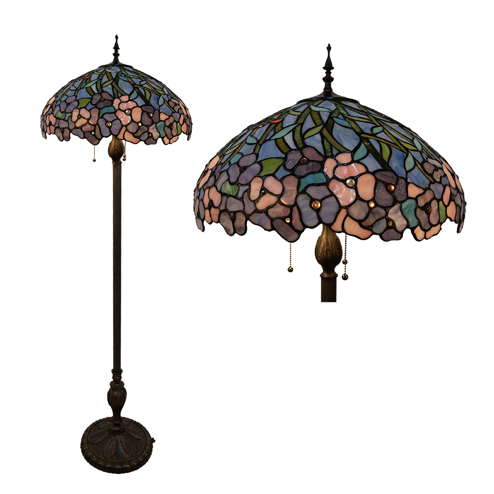 Vloerlamp Tiffany Ø 51x165 cm E27/max 3x60W