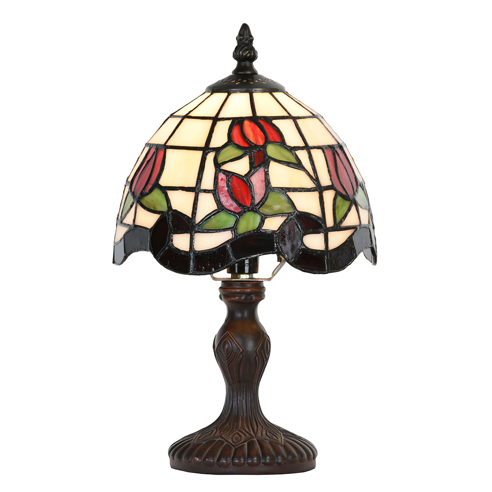 [5LL-5619] Tafellamp Tiffany Ø 18x30 cm E14/max 1x25W