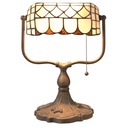 Wall Lamp Tiffany Beige, Brown 26x21x37 cm E27/max 1x60W