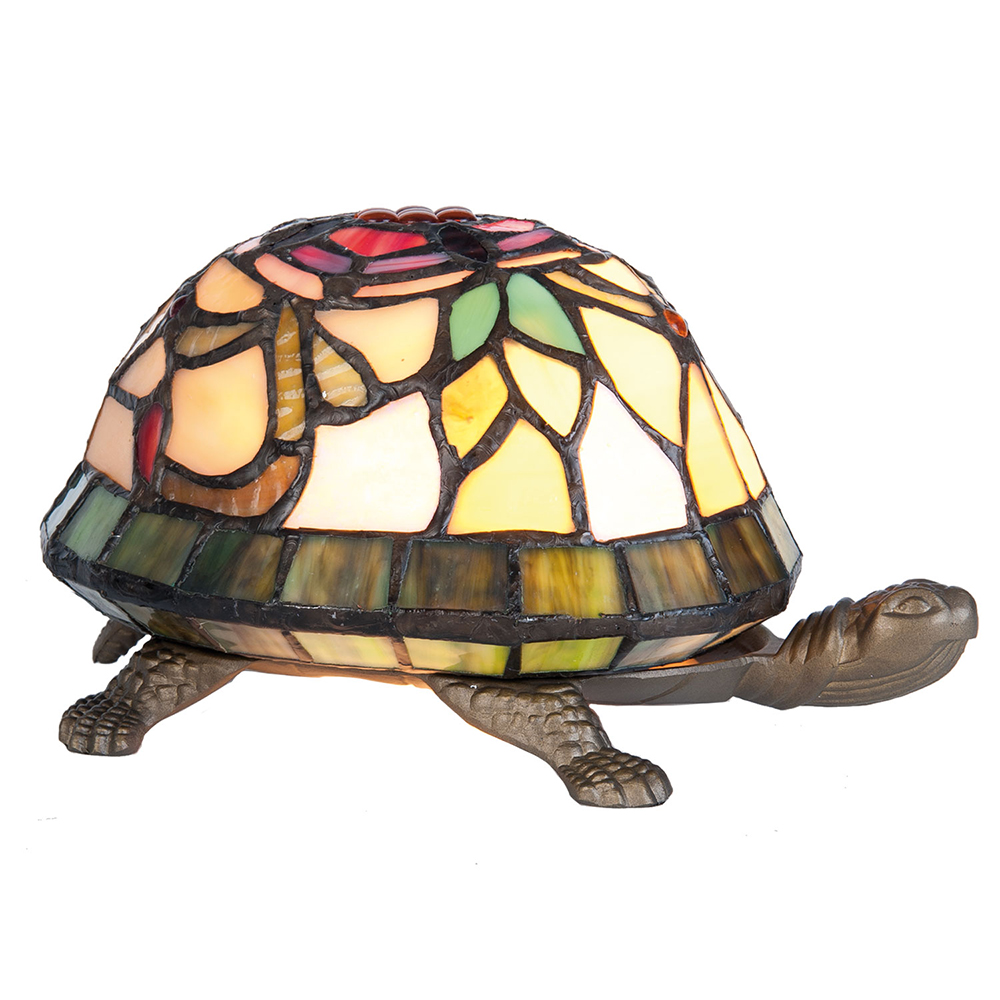 [5LL-5787] Tafellamp Tiffany schildpad 22x15x13 cm E14/max 1x15W