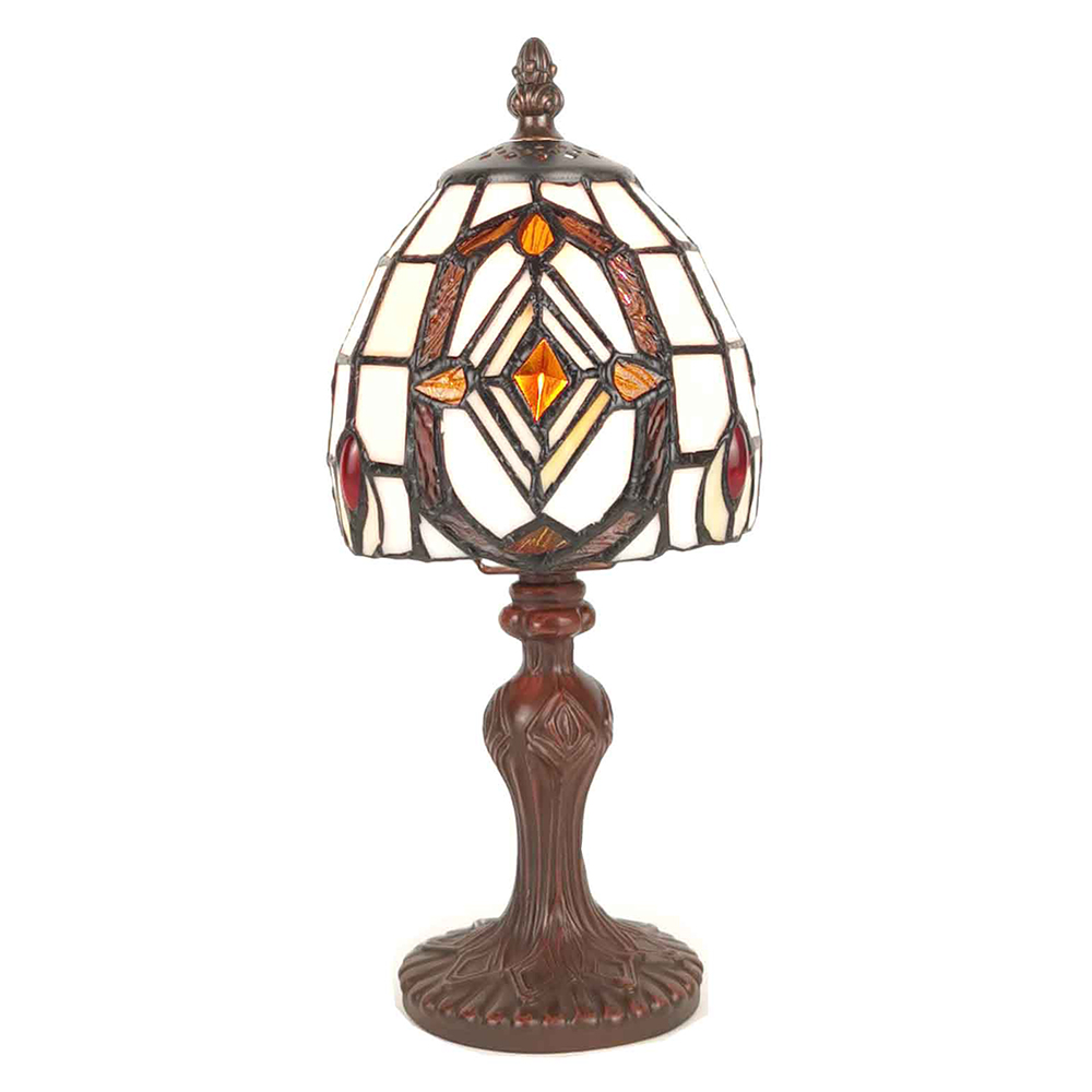 [5LL-6138] Tafellamp Tiffany Ø 13x29 cm E14/max 1x40W