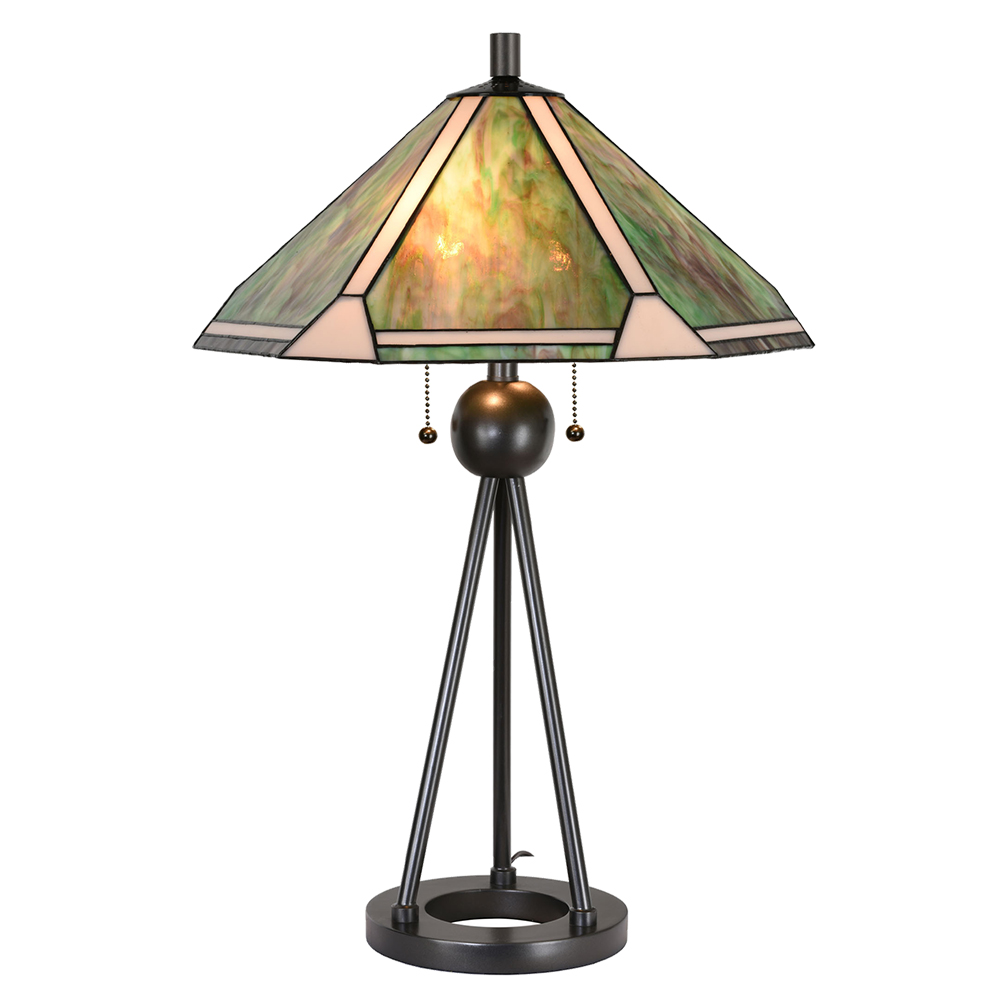 [5LL-6165] Tafellamp Tiffany Ø 50x73 cm E27/max 2x60W