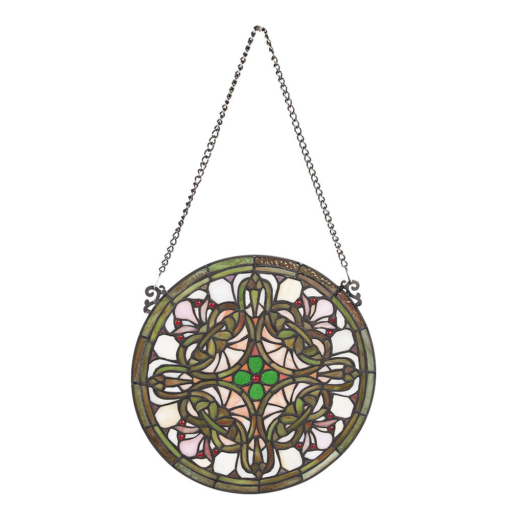 [5LL-6271] Glaspaneel Tiffany Ø 30x1 cm
