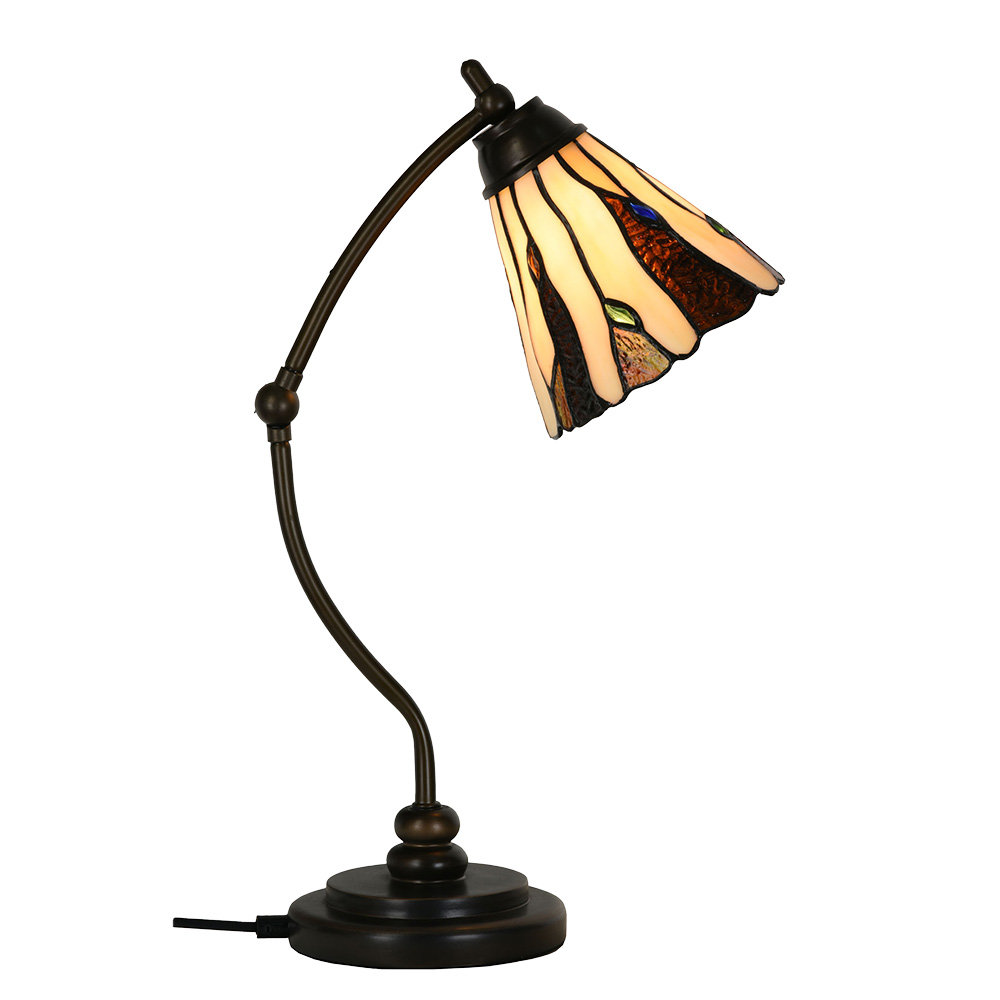 [5LL-6318] Tafellamp Tiffany Ø 27x51 cm E14/max 1x40W