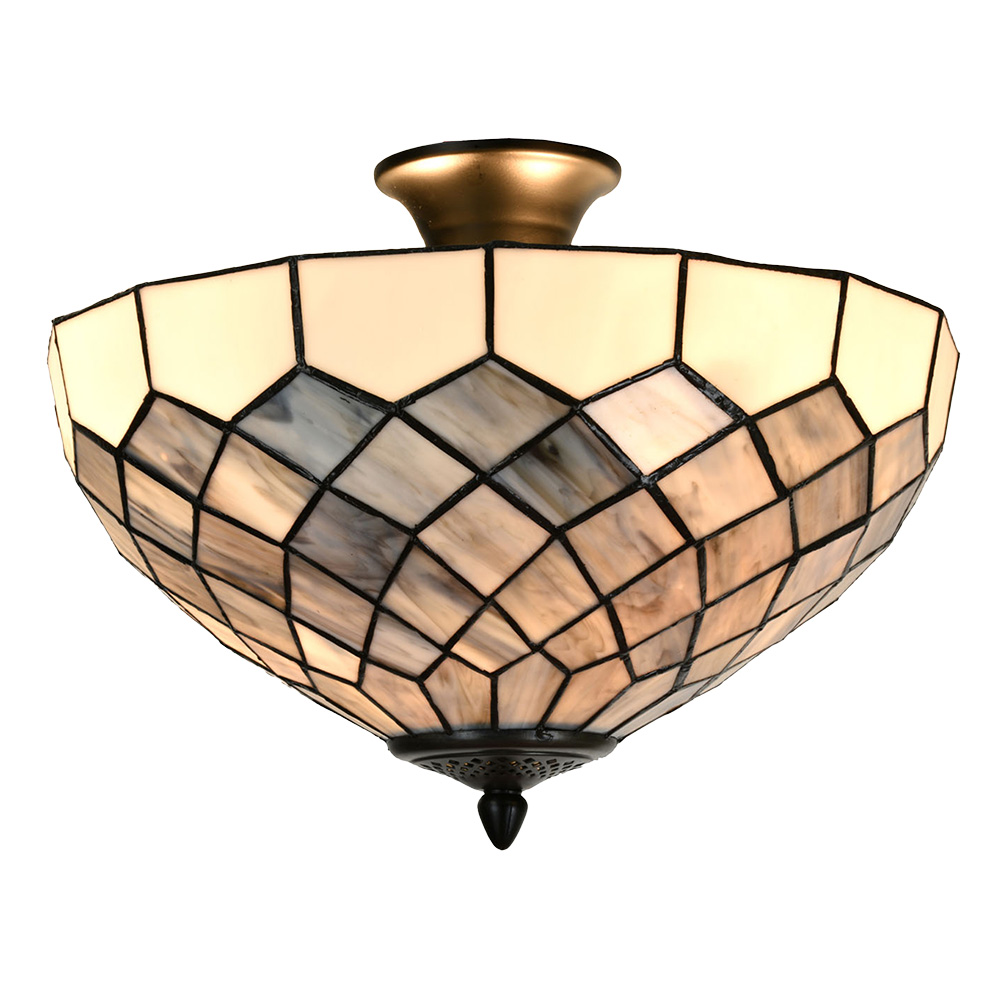 Plafondlamp Tiffany Ø 41x24 cm E14/max 2x40W