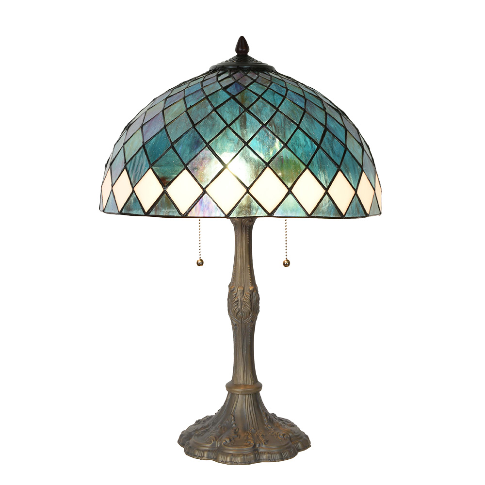 [5LL-6347] Tafellamp Tiffany Ø 40x61 cm E27/max 2x60W