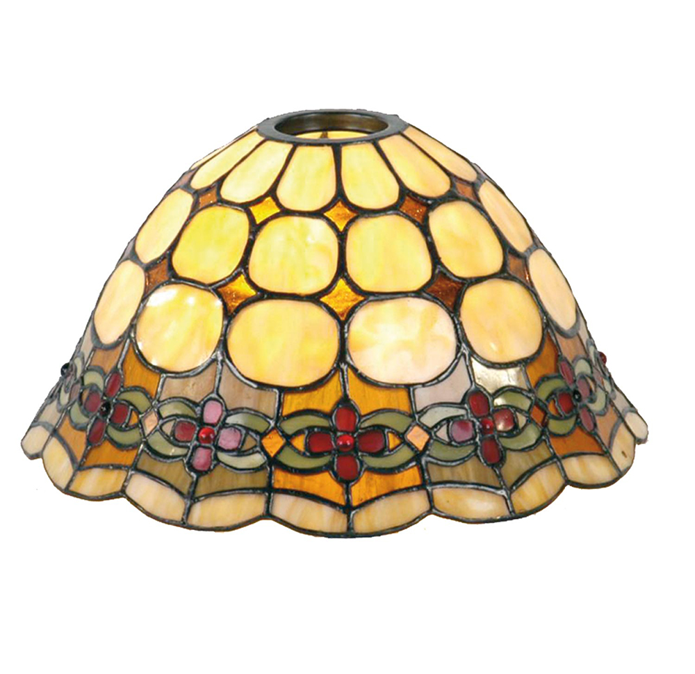 [5LL-8828] Lampenkap Tiffany Ø 25x15 cm / KH 6 cm