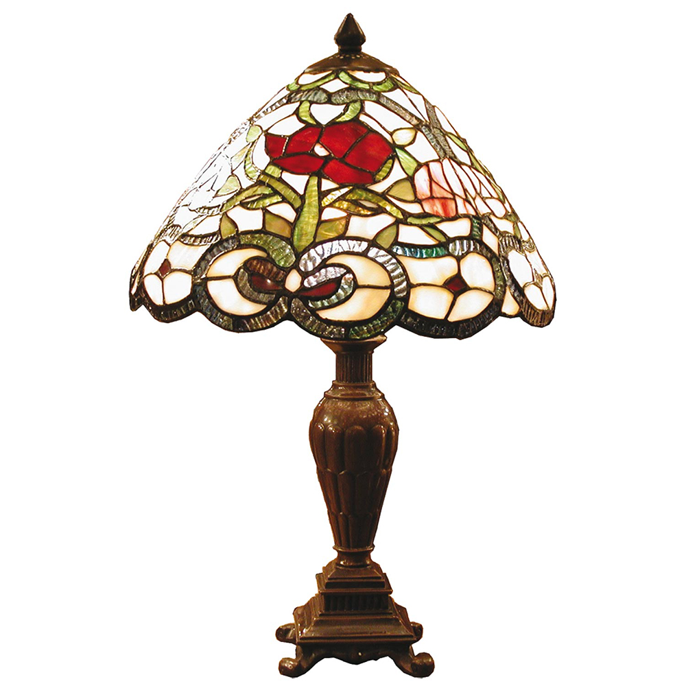 [5LL-8837] Tafellamp Tiffany Ø 32x47 cm E27/max 1x40W