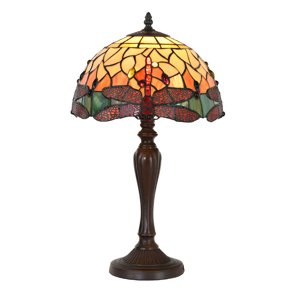 [5LL-9347] Tafellamp Tiffany Ø 30x53 cm E27/max 1x60W