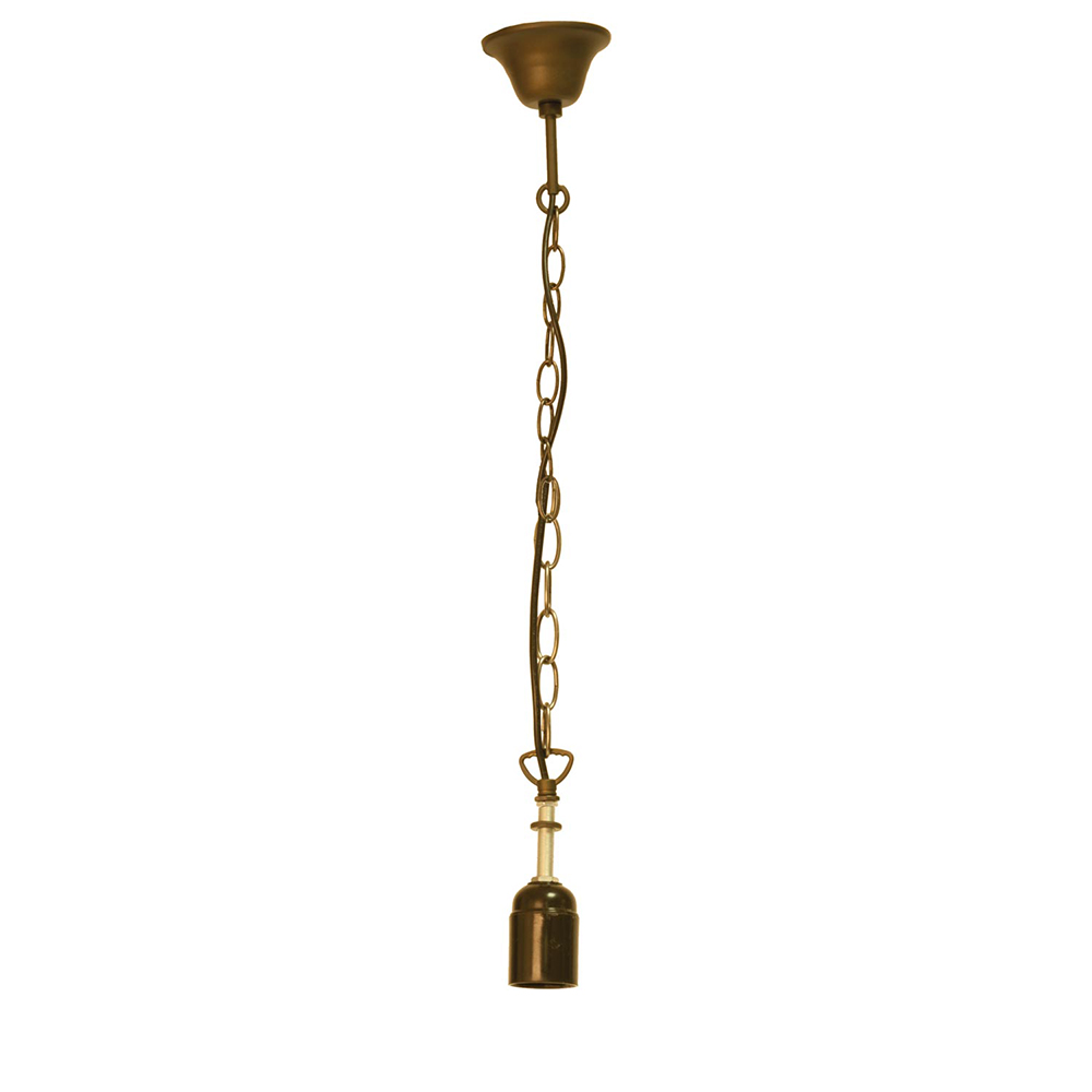 [5LL-97] Ketting zink kleur voor Tiffany kap 130 cm E27/max 1x60W