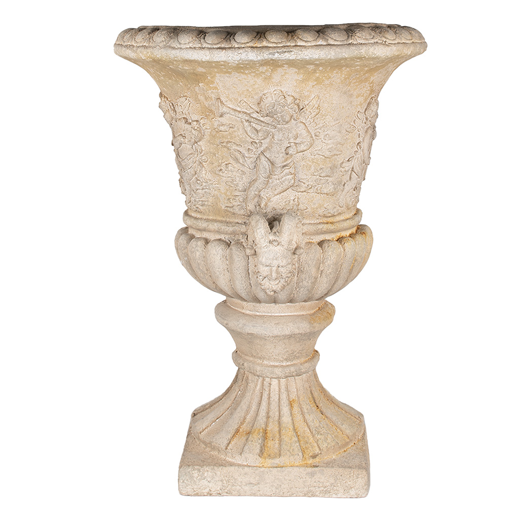 [5MG0032] Pot di fiore parete Beige 54x27x76 cm