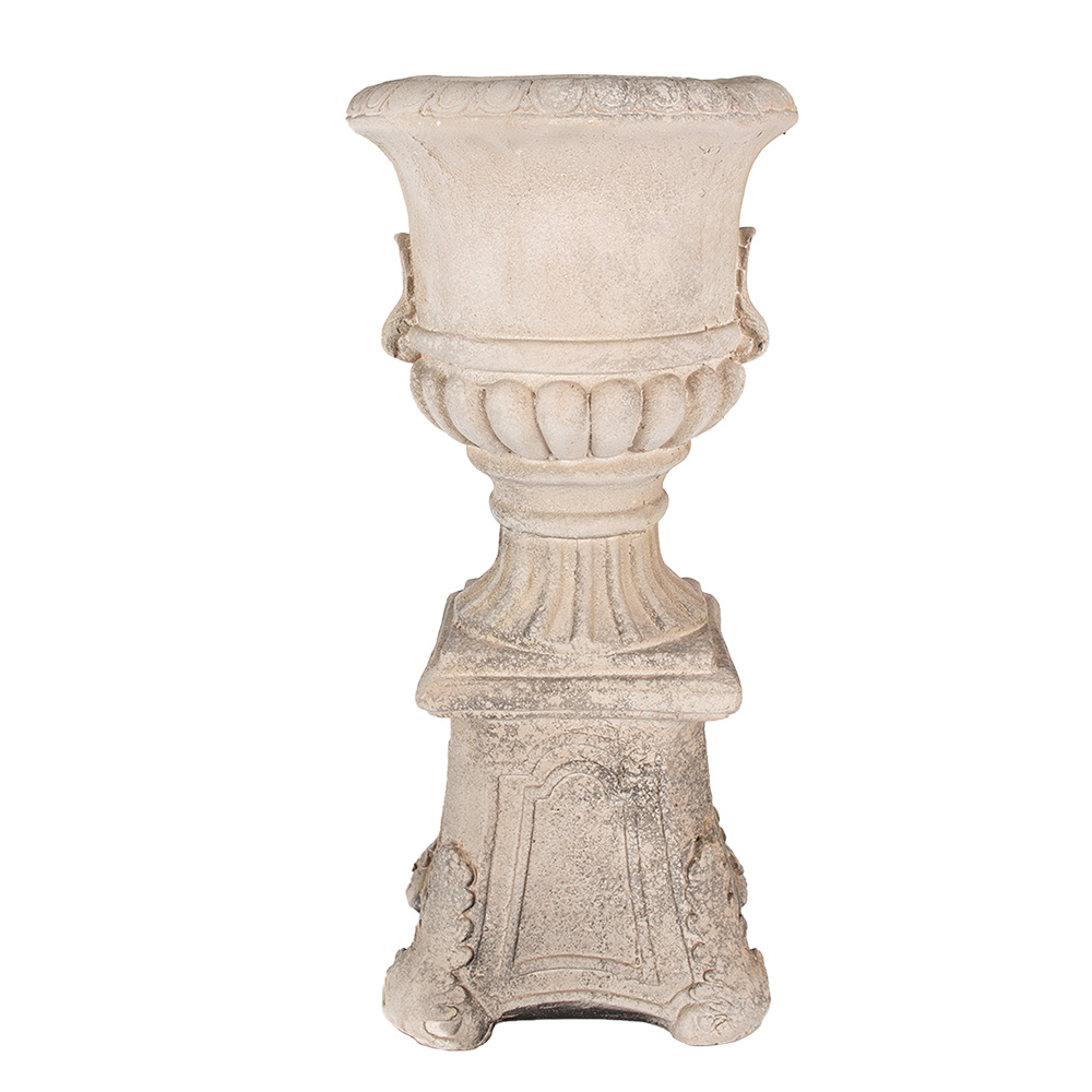 [5MG0036] Flower Pot Inside Beige 33x33x69 cm