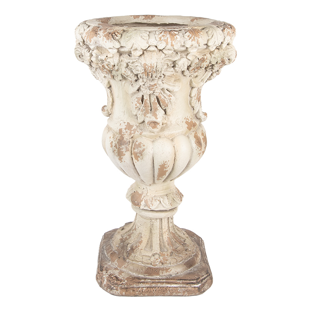 [5MG0090] Blumentopf für Innen Beige Ø 35x56 cm