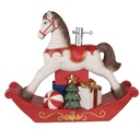 Supporto per l'albero di Natale Bianco Rosso 73x21x61 cm