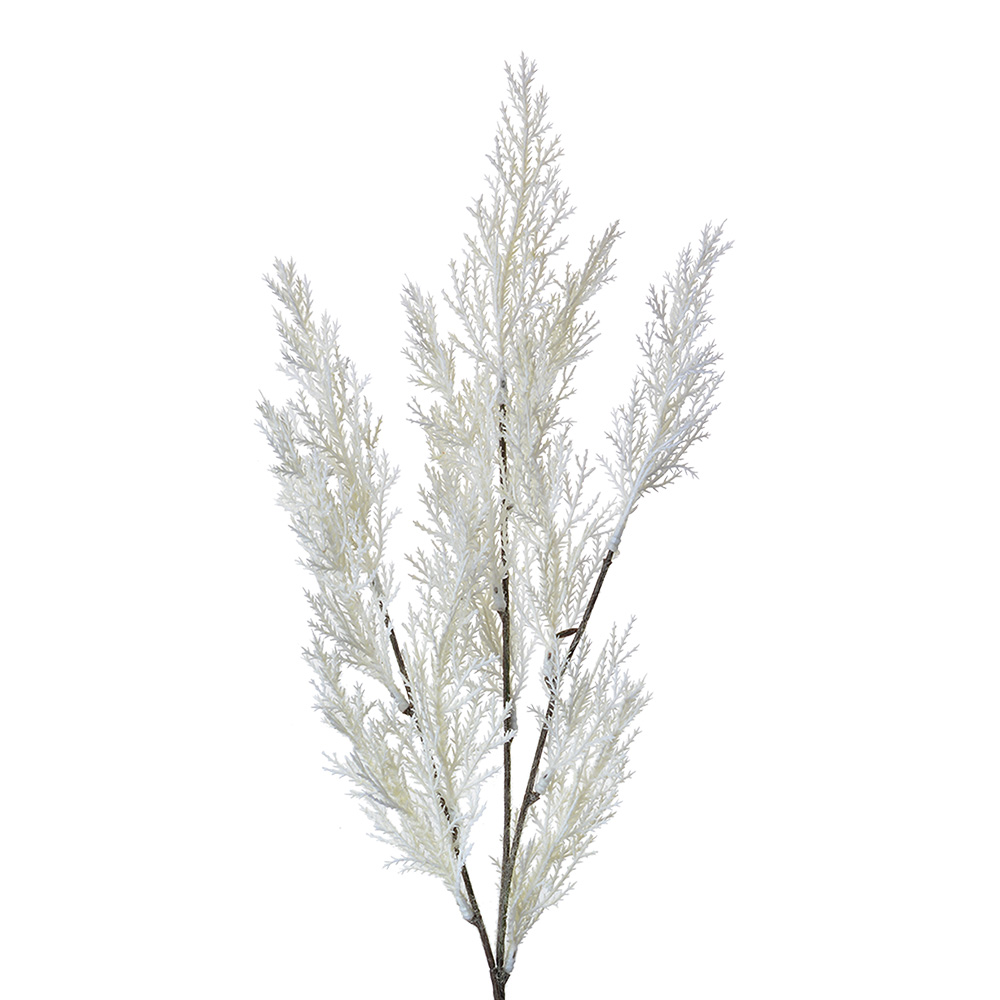 [5PL0054] Branche de décoration Blanc 8x8x75 cm