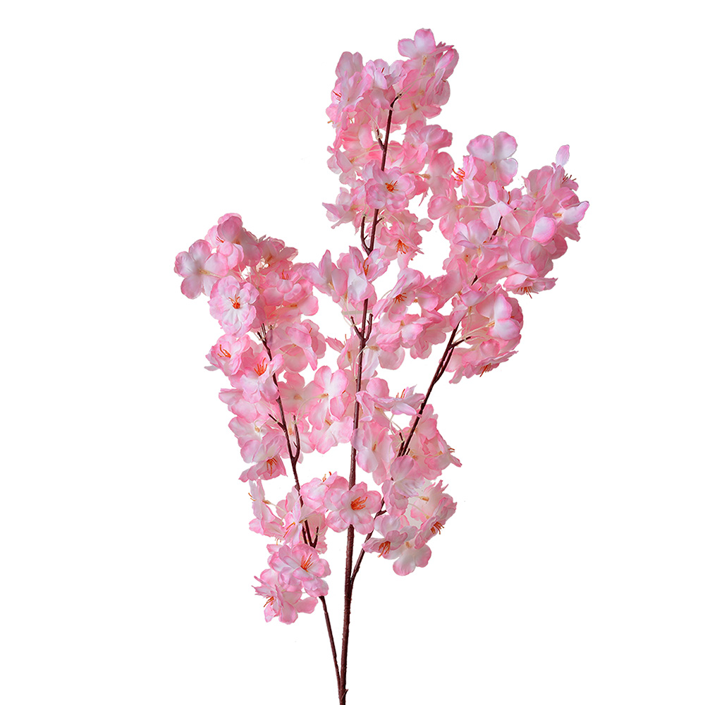 [5PL0074] Decoratie tak met bloemen 20x10x106 cm