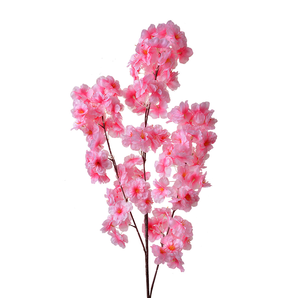 [5PL0076] Branche de décoration avec fleurs Rose 20x10x106 cm