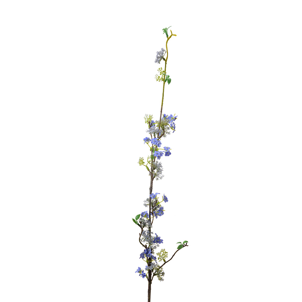Decoratie tak met bloemen 5x5x100 cm