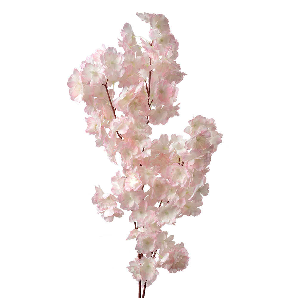[5PL0118P] Decorative Artificial Branch with flowers Pink 24x8x100 cm