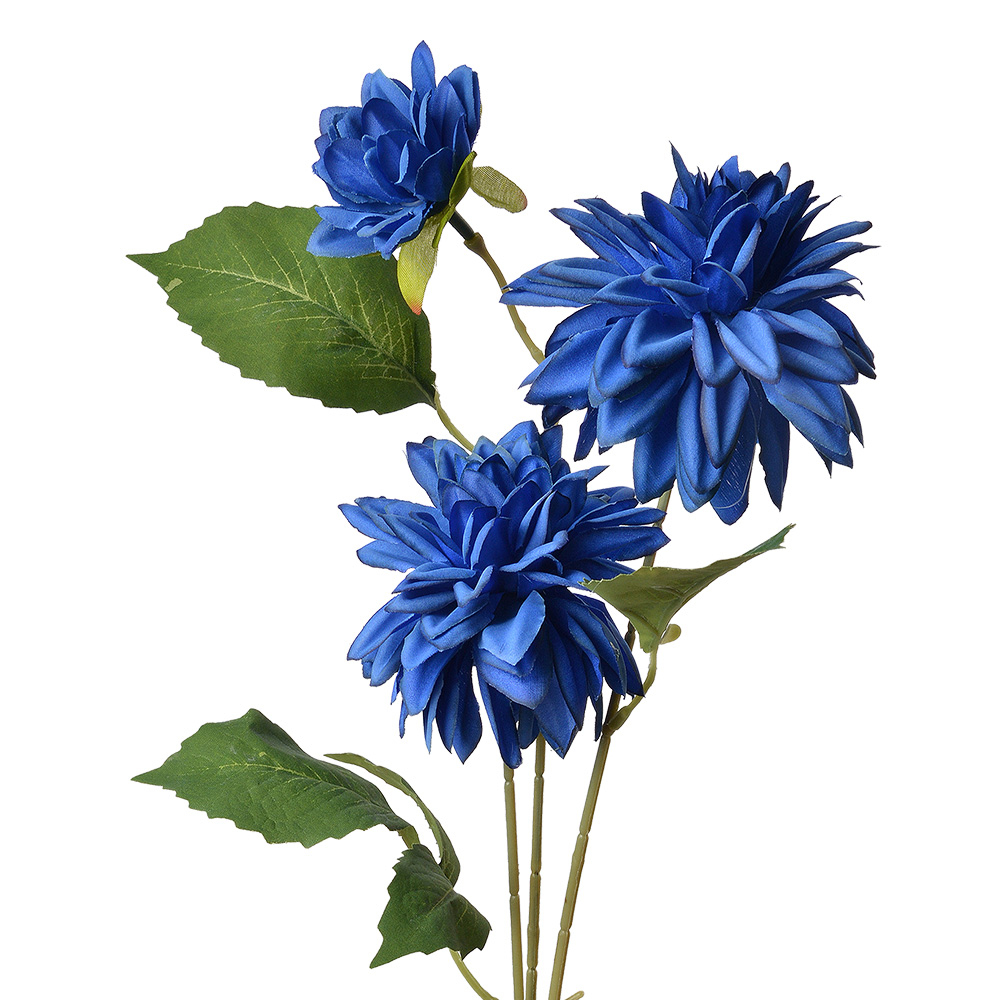 [5PL0130BL] Fleur artificielle Bleu Vert 17x10x70 cm