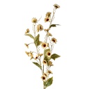 Deko Ast mit Blumen Gelb Grün 25x6x107 cm