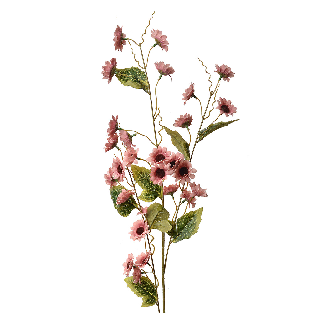 [5PL0134O] Decoratie tak met bloemen 25x6x107 cm