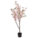 Deko Baum Braun Rosa 35x35x120 cm