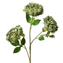 Rami Artificiali Decorativi con fiori Verde 12x8x80 cm