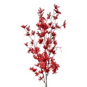 Deko Ast mit Blumen Rot Grün 6x6x110 cm